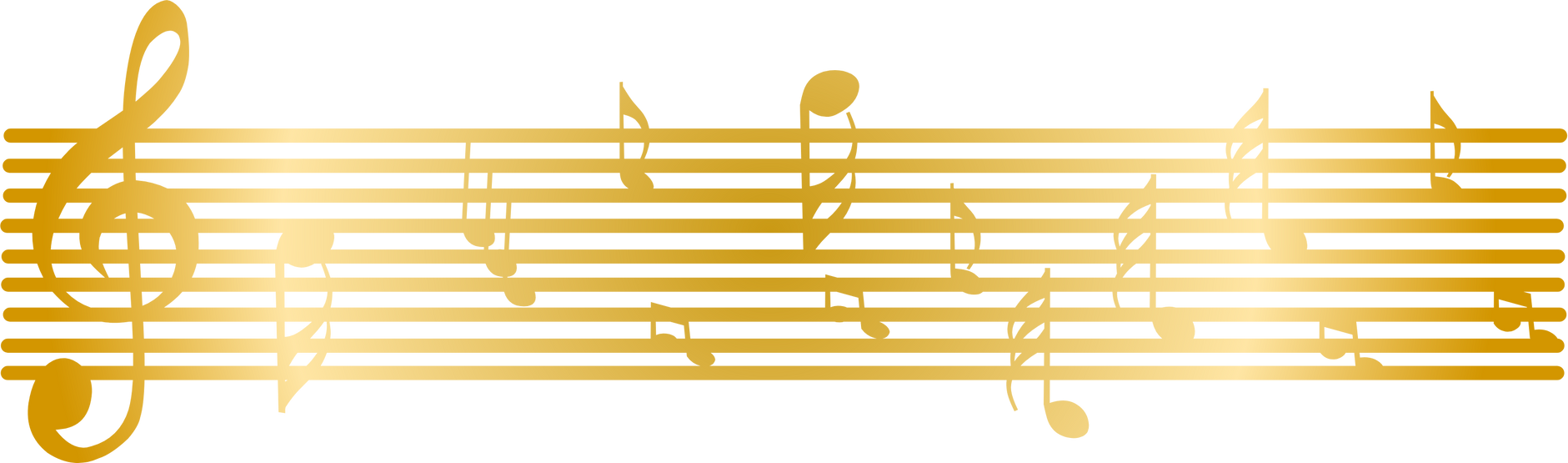 Gold Music Note Ornament